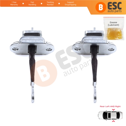 2 Pieces Rear Door Hinge Brake Stop Check Strap Limiter for Toyota Hilux MK6 N1 1997-2005 Pickup Truck 6863035050