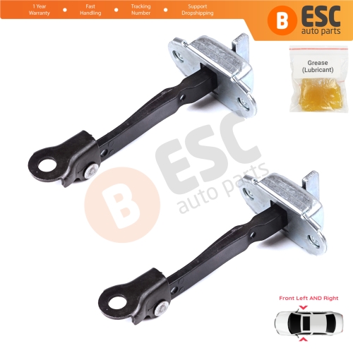 2 Pieces Front Door Hinge Brake Stop Check Strap Limiter for Toyota Hilux MK7 N1 N2 N3 Fortuner MK1 N5 N6 2004-2015 686100K012