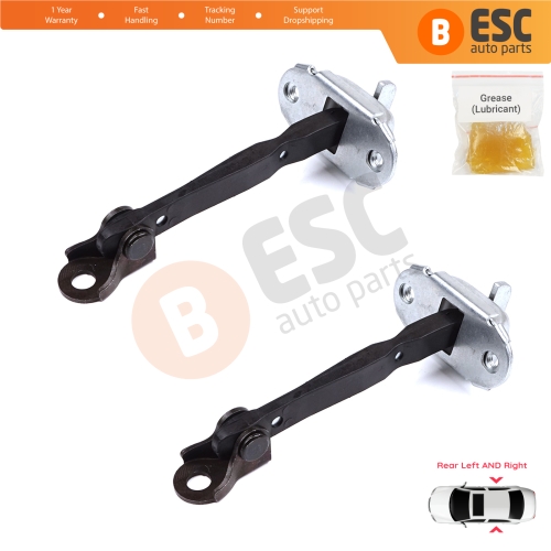 2 Pieces Rear Door Hinge Brake Stop Check Strap Limiter for Toyota Hilux MK7 N1 N2 N3 Fortuner MK1 N5 N6 2004-2015 686300K011