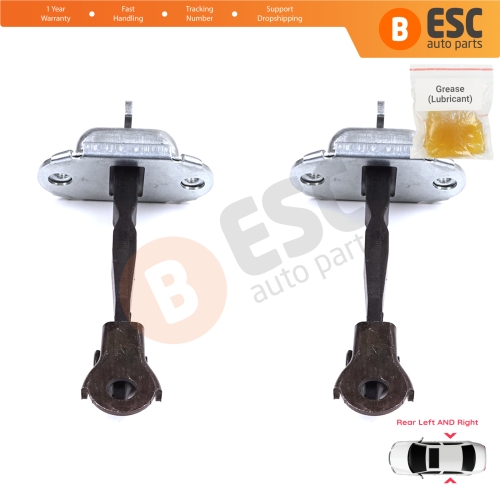 2 Pieces Rear Door Hinge Brake Stop Check Strap Limiter for Toyota Hilux MK7 N1 N2 N3 Fortuner MK1 N5 N6 2004-2015 686300K011