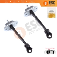 2 Pieces Front Door Stop Check Assy Limiter Strap for Toyota Hilux MK8 N1 Fortuner MK2 Revo 2015-On 686100K091