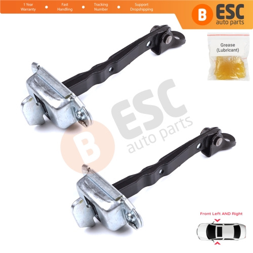 2 Pieces Front Door Stop Check Assy Limiter Strap for Toyota Hilux MK8 N1 Fortuner MK2 Revo 2015-On 686100K091