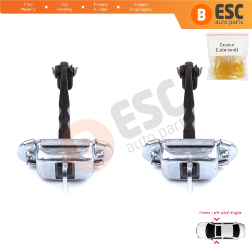 2 Pieces Front Door Stop Check Assy Limiter Strap for Toyota Hilux MK8 N1 Fortuner MK2 Revo 2015-On 686100K091