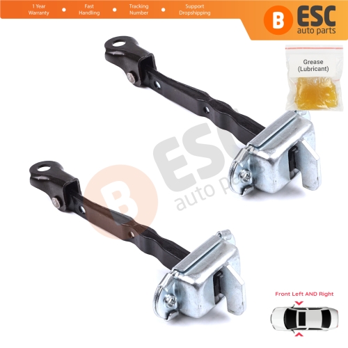 2 Pieces Front Door Stop Check Assy Limiter Strap for Toyota Hilux MK8 N1 Fortuner MK2 Revo 2015-On 686100K091
