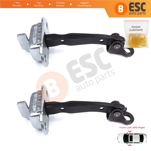 2 Pieces Front Door Stop Check Assy Limiter Strap for Toyota Yaris Echo Verso FunCargo Vitz Platz MK1 P1 P2 1999-2003 Pre-Facelift