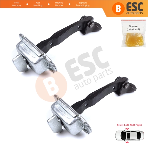 2 Pieces Front Door Stop Check Assy Limiter Strap for Toyota Yaris Echo Verso FunCargo Vitz Platz MK1 P1 P2 1999-2003 Pre-Facelift