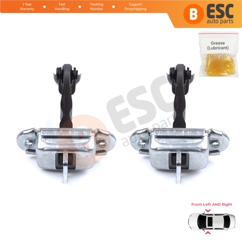 2 Pieces Front Door Stop Check Assy Limiter Strap for Toyota Yaris Echo Verso FunCargo Vitz Platz MK1 P1 P2 1999-2003 Pre-Facelift