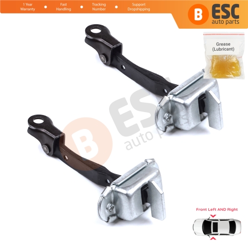 2 Pieces Front Door Stop Check Assy Limiter Strap for Toyota Yaris Echo Verso FunCargo Vitz Platz MK1 P1 P2 1999-2003 Pre-Facelift
