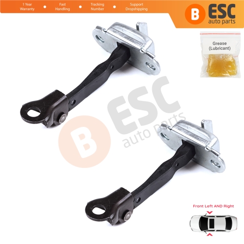 2 Pieces Front Door Stop Check Assy Limiter Strap for Toyota Yaris Echo Verso FunCargo Vitz Platz MK1 P1 P2 1999-2003 Pre-Facelift