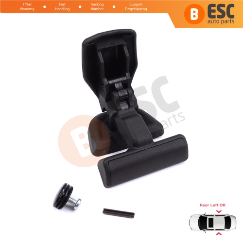 Rear Sliding Door Window Glass Latch Bracket for Ford Transit Tourneo Courier C4A B460 MK1 2014-2023 5-Door HT76-A25722-BD