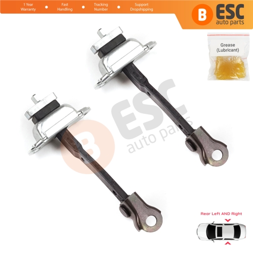 2 Pieces Rear Door Stop Check Assy Limiter Strap for Toyota Yaris Echo Verso FunCargo Vitz Platz MK1 P1 P2 1999-2003 Pre-Facelift