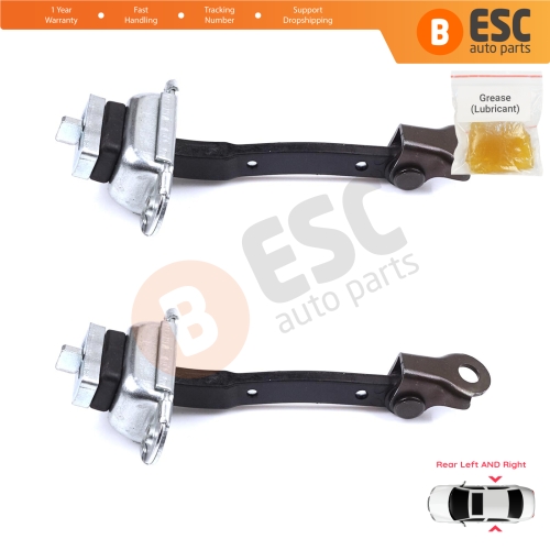 2 Pieces Rear Door Stop Check Assy Limiter Strap for Toyota Yaris Echo Verso FunCargo Vitz Platz MK1 P1 P2 1999-2003 Pre-Facelift