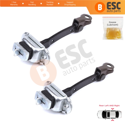 2 Pieces Rear Door Stop Check Assy Limiter Strap for Toyota Yaris Echo Verso FunCargo Vitz Platz MK1 P1 P2 1999-2003 Pre-Facelift