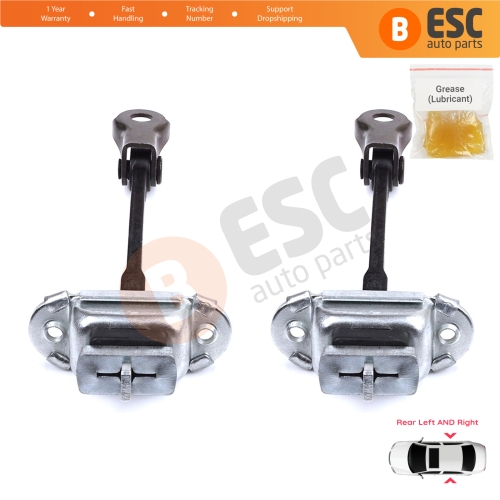 2 Pieces Rear Door Stop Check Assy Limiter Strap for Toyota Yaris Echo Verso FunCargo Vitz Platz MK1 P1 P2 1999-2003 Pre-Facelift
