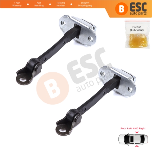 2 Pieces Rear Door Stop Check Assy Limiter Strap for Toyota Yaris Echo Verso FunCargo Vitz Platz MK1 P1 P2 1999-2003 Pre-Facelift