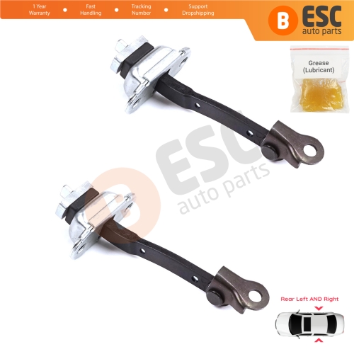2 Pieces Rear Door Stop Check Assy Limiter Strap for Toyota Yaris Echo Verso FunCargo Vitz Platz MK1 P1 P2 1999-2003 Pre-Facelift