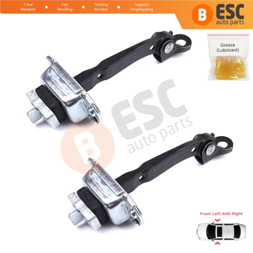 2 Pieces Front Door Stop Check Assy Limiter Strap for Toyota Yaris Echo Verso FunCargo Vitz Platz MK1 P1 P2 2003-2005 Facelift