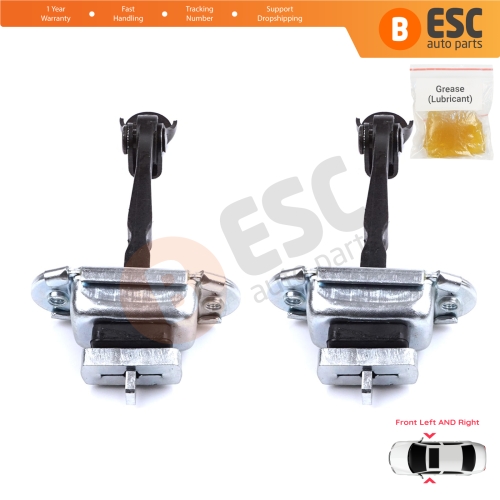 2 Pieces Front Door Stop Check Assy Limiter Strap for Toyota Yaris Echo Verso FunCargo Vitz Platz MK1 P1 P2 2003-2005 Facelift