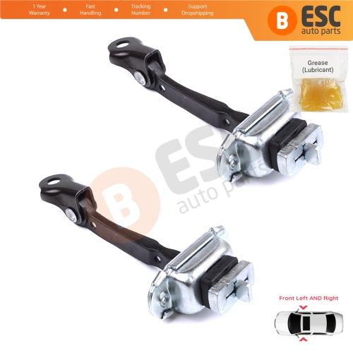 2 Pieces Front Door Stop Check Assy Limiter Strap for Toyota Yaris Echo Verso FunCargo Vitz Platz MK1 P1 P2 2003-2005 Facelift