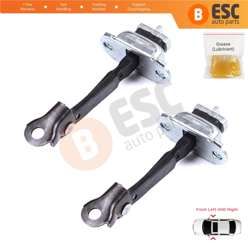2 Pieces Front Door Stop Check Assy Limiter Strap for Toyota Yaris Echo Verso FunCargo Vitz Platz MK1 P1 P2 2003-2005 Facelift