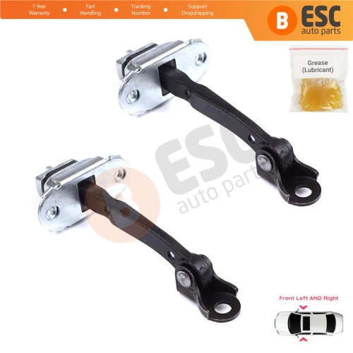 2 Pieces Front Door Stop Check Assy Limiter Strap for Toyota Yaris Echo Verso FunCargo Vitz Platz MK1 P1 P2 2003-2005 Facelift