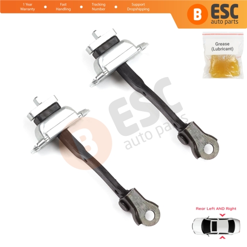2 Pieces Rear Door Stop Check Assy Limiter Strap for Toyota Yaris Echo Verso FunCargo Vitz Platz MK1 P1 P2 2003-2005 Facelift