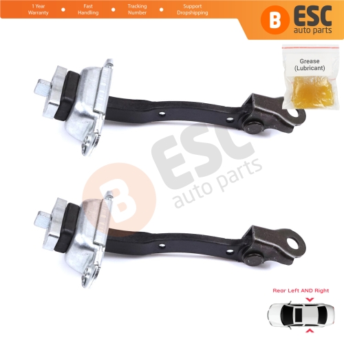2 Pieces Rear Door Stop Check Assy Limiter Strap for Toyota Yaris Echo Verso FunCargo Vitz Platz MK1 P1 P2 2003-2005 Facelift