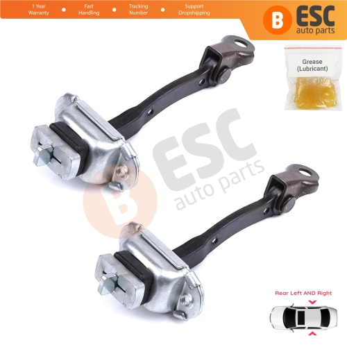 2 Pieces Rear Door Stop Check Assy Limiter Strap for Toyota Yaris Echo Verso FunCargo Vitz Platz MK1 P1 P2 2003-2005 Facelift