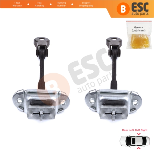 2 Pieces Rear Door Stop Check Assy Limiter Strap for Toyota Yaris Echo Verso FunCargo Vitz Platz MK1 P1 P2 2003-2005 Facelift