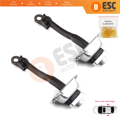 2 Pieces Rear Door Stop Check Assy Limiter Strap for Toyota Yaris Echo Verso FunCargo Vitz Platz MK1 P1 P2 2003-2005 Facelift
