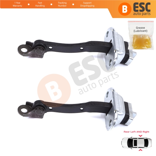 2 Pieces Rear Door Stop Check Assy Limiter Strap for Toyota Yaris Echo Verso FunCargo Vitz Platz MK1 P1 P2 2003-2005 Facelift
