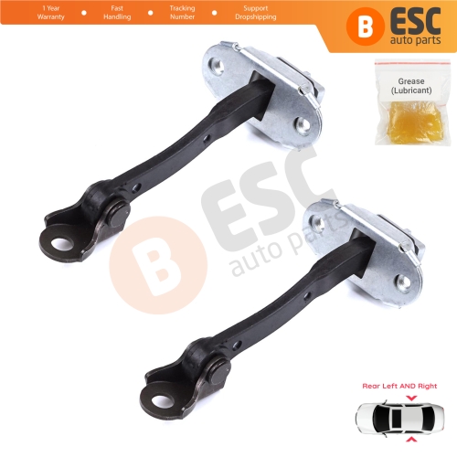 2 Pieces Rear Door Stop Check Assy Limiter Strap for Toyota Yaris Echo Verso FunCargo Vitz Platz MK1 P1 P2 2003-2005 Facelift