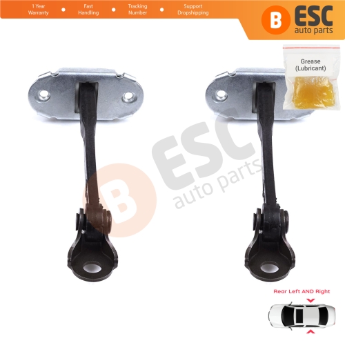 2 Pieces Rear Door Stop Check Assy Limiter Strap for Toyota Yaris Echo Verso FunCargo Vitz Platz MK1 P1 P2 2003-2005 Facelift
