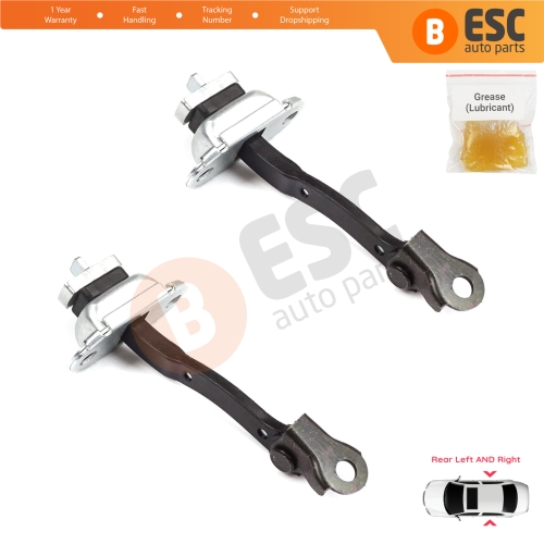 2 Pieces Rear Door Stop Check Assy Limiter Strap for Toyota Yaris Echo Verso FunCargo Vitz Platz MK1 P1 P2 2003-2005 Facelift
