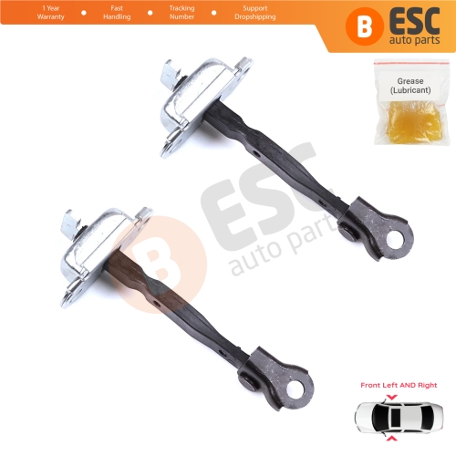 2 Pieces Front Door Stop Check Assy Limiter Strap for Toyota Yaris Vios Vitz Belta MK2 P9 XP9 XP90 2005-2013 686100D040
