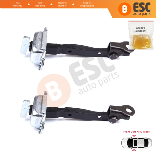 2 Pieces Front Door Stop Check Assy Limiter Strap for Toyota Yaris Vios Vitz Belta MK2 P9 XP9 XP90 2005-2013 686100D040