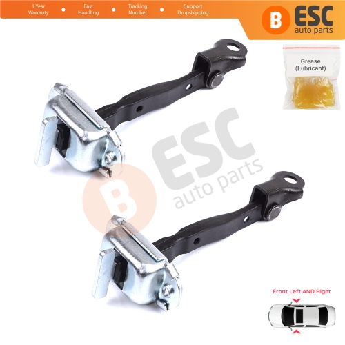 2 Pieces Front Door Stop Check Assy Limiter Strap for Toyota Yaris Vios Vitz Belta MK2 P9 XP9 XP90 2005-2013 686100D040