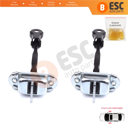 2 Pieces Front Door Stop Check Assy Limiter Strap for Toyota Yaris Vios Vitz Belta MK2 P9 XP9 XP90 2005-2013 686100D040