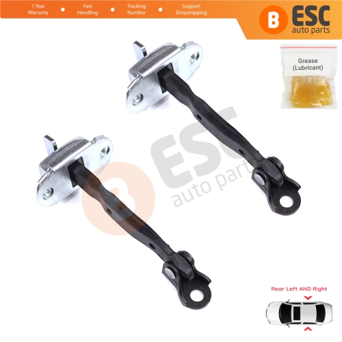 2 Pieces Rear Door Stop Check Assy Limiter Strap for Toyota Yaris Vios Vitz Belta MK2 P9 XP9 XP90 2005-2013 686300D060
