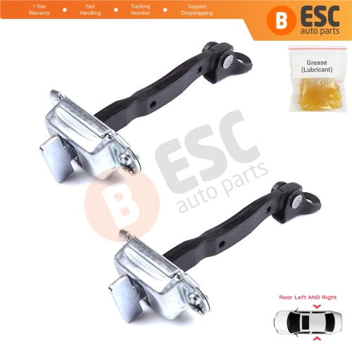 2 Pieces Rear Door Stop Check Assy Limiter Strap for Toyota Yaris Vios Vitz Belta MK2 P9 XP9 XP90 2005-2013 686300D060
