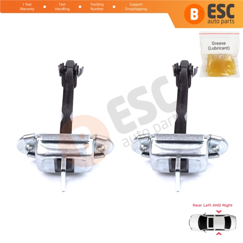 2 Pieces Rear Door Stop Check Assy Limiter Strap for Toyota Yaris Vios Vitz Belta MK2 P9 XP9 XP90 2005-2013 686300D060