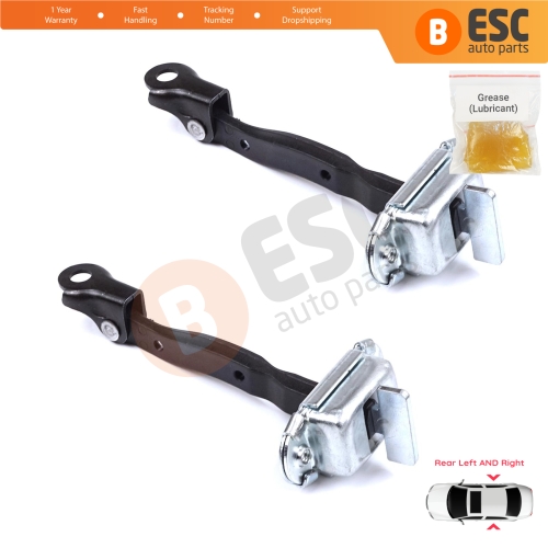 2 Pieces Rear Door Stop Check Assy Limiter Strap for Toyota Yaris Vios Vitz Belta MK2 P9 XP9 XP90 2005-2013 686300D060