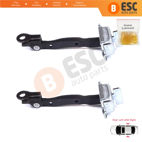 2 Pieces Rear Door Stop Check Assy Limiter Strap for Toyota Yaris Vios Vitz Belta MK2 P9 XP9 XP90 2005-2013 686300D060