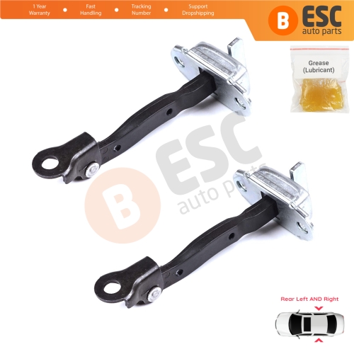 2 Pieces Rear Door Stop Check Assy Limiter Strap for Toyota Yaris Vios Vitz Belta MK2 P9 XP9 XP90 2005-2013 686300D060
