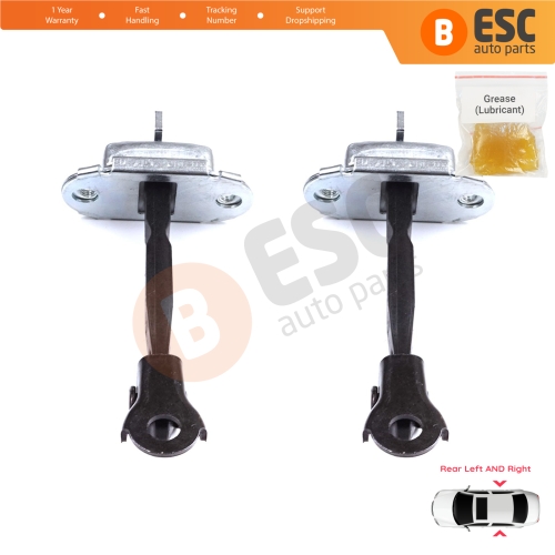 2 Pieces Rear Door Stop Check Assy Limiter Strap for Toyota Yaris Vios Vitz Belta MK2 P9 XP9 XP90 2005-2013 686300D060