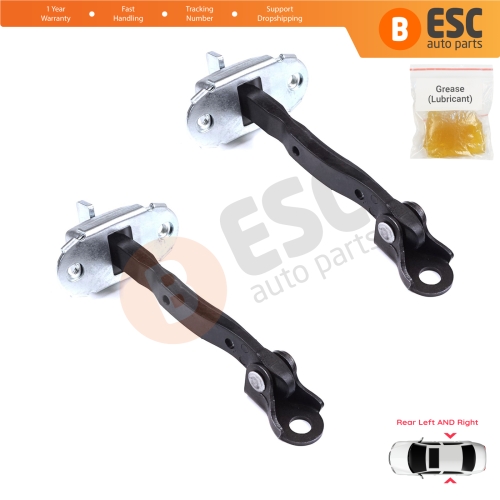 2 Pieces Rear Door Stop Check Assy Limiter Strap for Toyota Yaris Vios Vitz Belta MK2 P9 XP9 XP90 2005-2013 686300D060