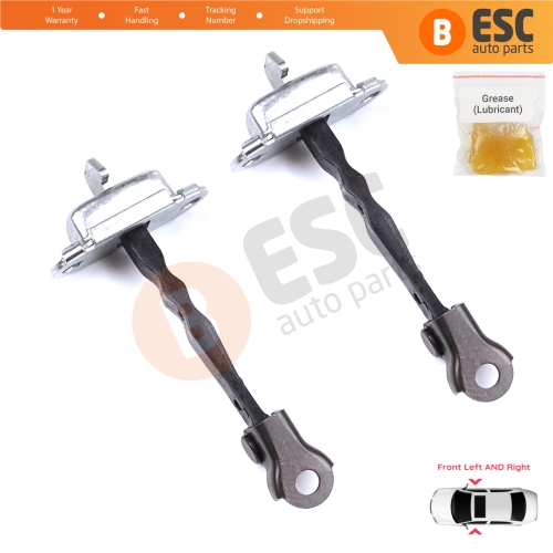 2 Pieces Front Door Stop Check Assy Limiter Strap for Toyota Yaris Vitz MK3 P13 2010-2020 Vios P15 Verso S P12 6861052130