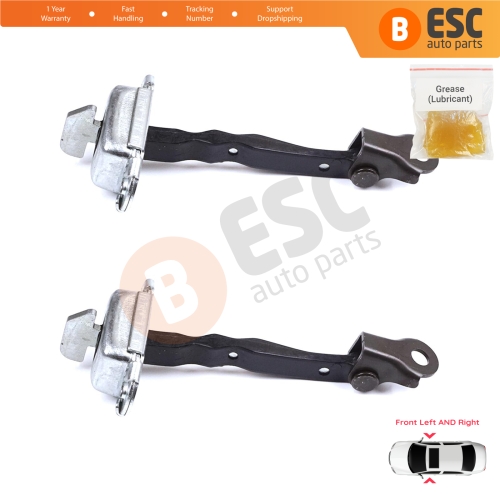 2 Pieces Front Door Stop Check Assy Limiter Strap for Toyota Yaris Vitz MK3 P13 2010-2020 Vios P15 Verso S P12 6861052130