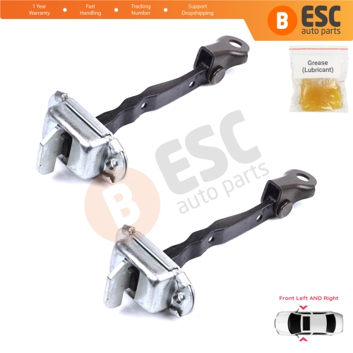 2 Pieces Front Door Stop Check Assy Limiter Strap for Toyota Yaris Vitz MK3 P13 2010-2020 Vios P15 Verso S P12 6861052130