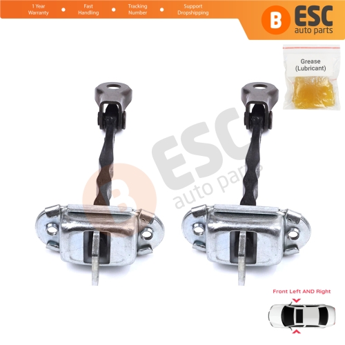 2 Pieces Front Door Stop Check Assy Limiter Strap for Toyota Yaris Vitz MK3 P13 2010-2020 Vios P15 Verso S P12 6861052130